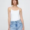 Body a canotta con tanga in maglia fitta