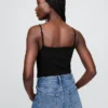 Body a canotta con tanga in maglia fitta