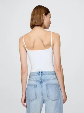 Body a canotta con tanga in maglia fitta