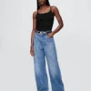 Body a canotta con tanga in maglia fitta