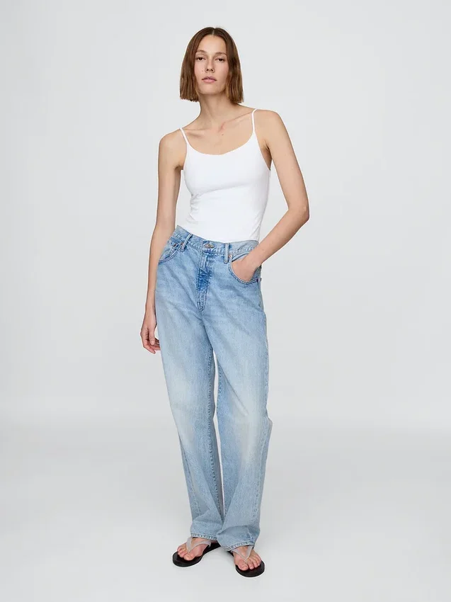 Body a canotta con tanga in maglia fitta