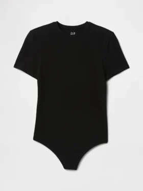 Body a perizoma in jersey a maglia fitta
