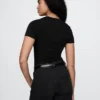 Body a perizoma in jersey a maglia fitta