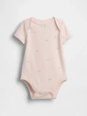Body con fiocco in cotone biologico "Baby First Favorites"