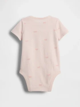 Body con fiocco in cotone biologico “Baby First Favorites”