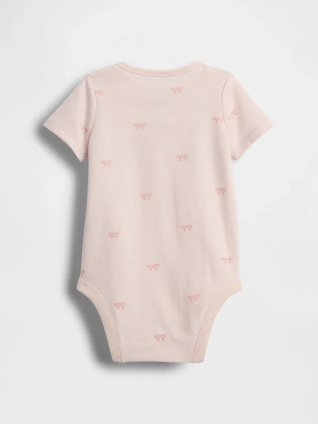 Body con fiocco in cotone biologico "Baby First Favorites"
