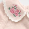 Body con maglione e colletto ricamato per neonato