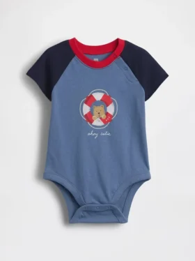 Body con stampa in cotone biologico "Baby First Favorites"