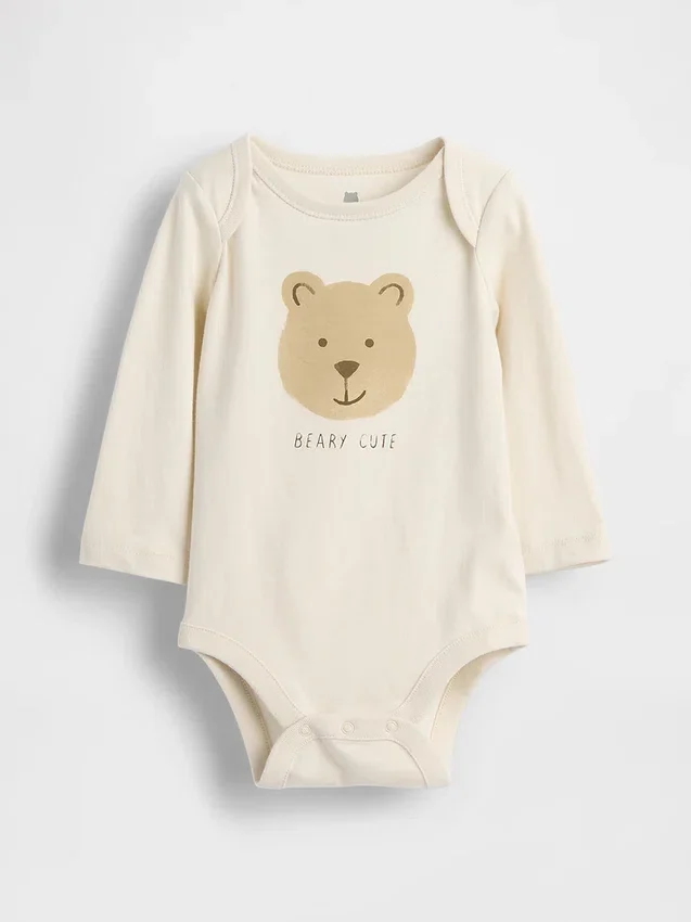 Body con stampa in cotone biologico "Baby First Favorites"