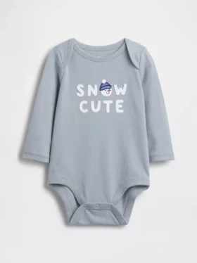 Body con stampa in cotone biologico "Baby First Favorites"