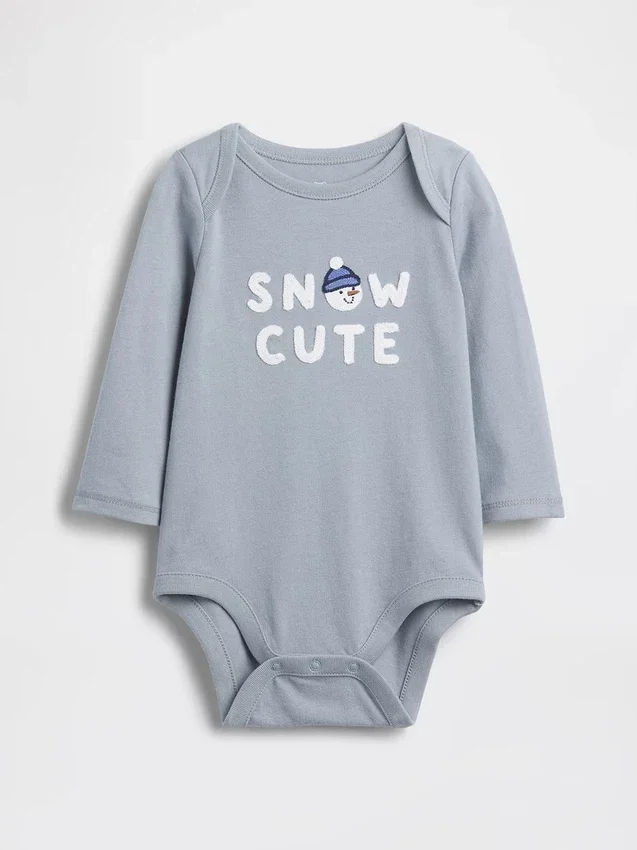 Body con stampa in cotone biologico "Baby First Favorites"