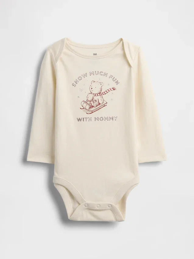 Body con stampa in cotone biologico "Baby First Favorites"