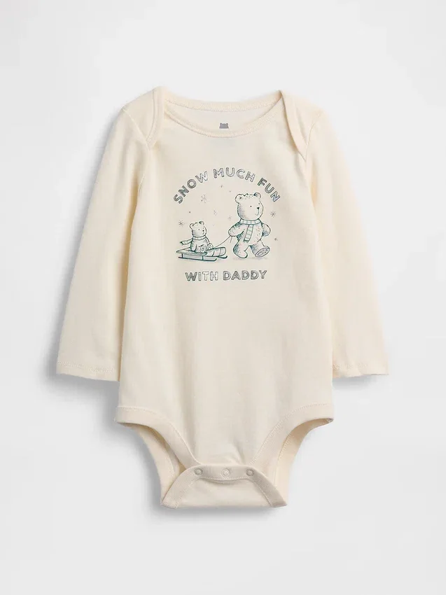 Body con stampa in cotone biologico "Baby First Favorites"