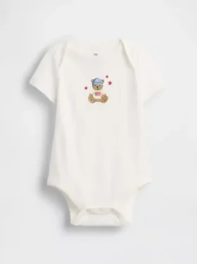 Body con stampa in cotone biologico "Baby First Favorites"
