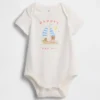 Body con stampa in cotone biologico "Baby First Favorites"
