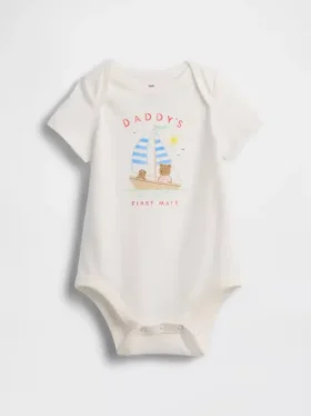 Body con stampa in cotone biologico "Baby First Favorites"
