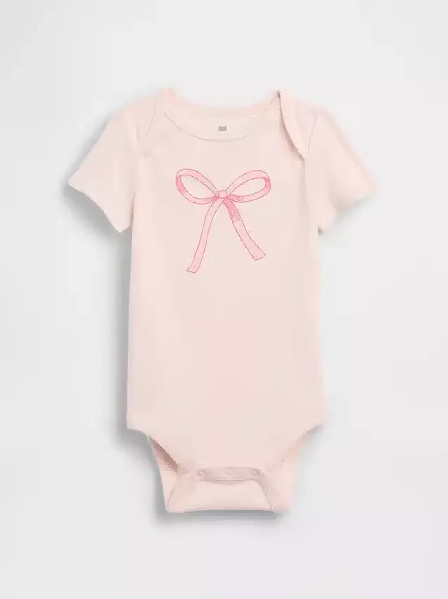 Body con stampa in cotone biologico "Baby First Favorites"