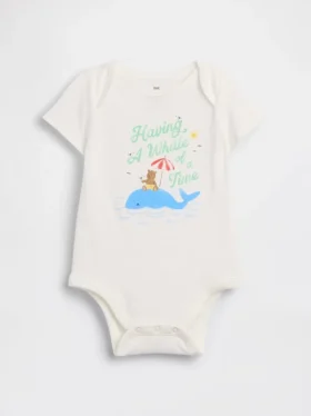 Body con stampa in cotone biologico "Baby First Favorites"
