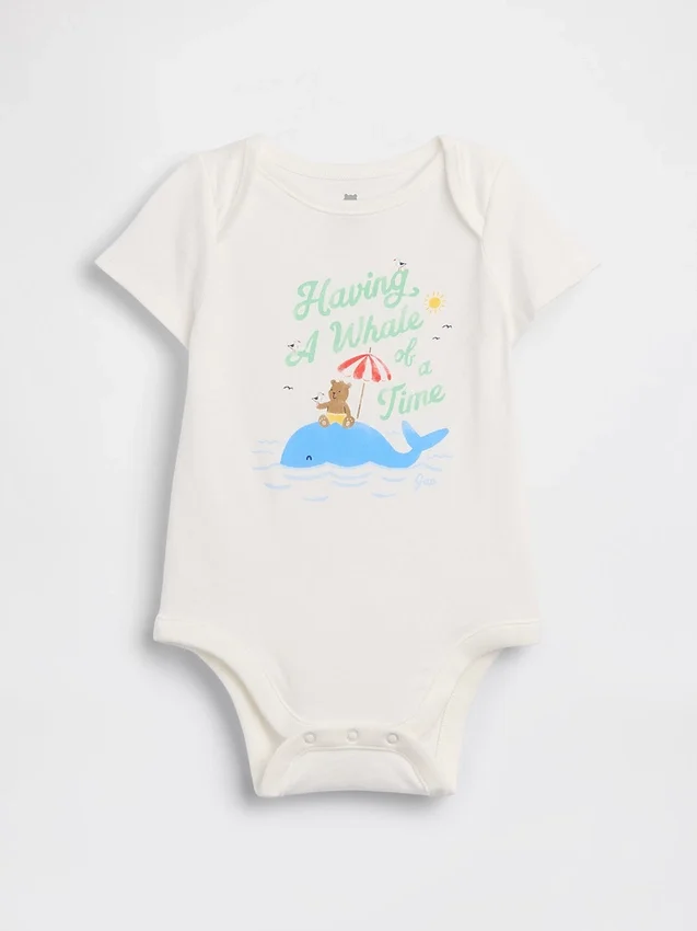 Body con stampa in cotone biologico "Baby First Favorites"