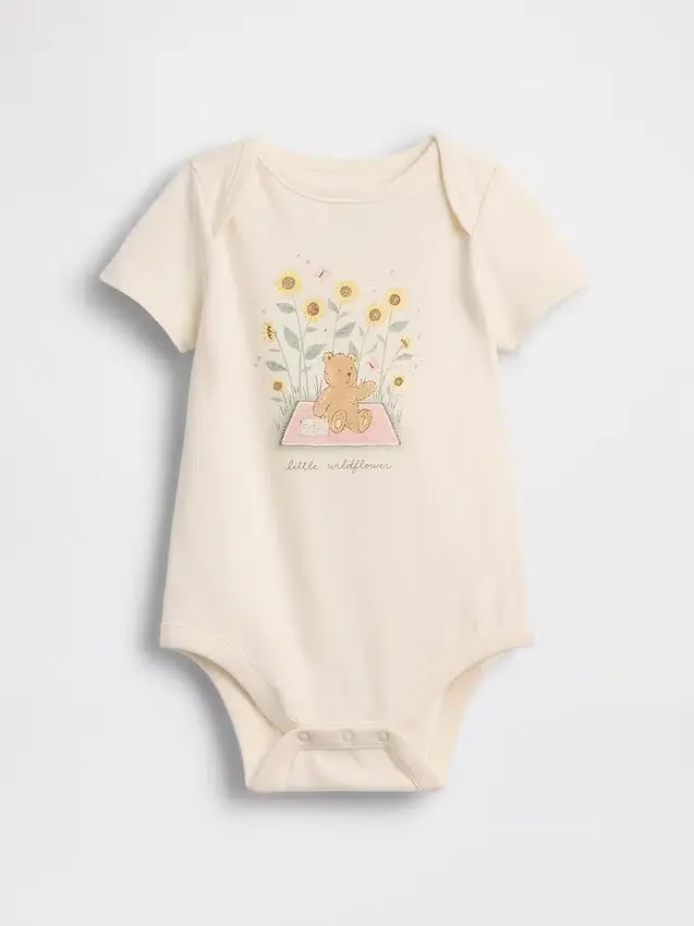 Body con stampa in cotone biologico "Baby First Favorites"