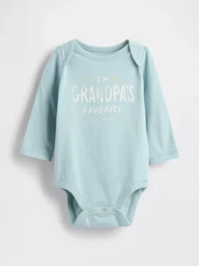Body con stampa in cotone biologico "Baby First Favorites"