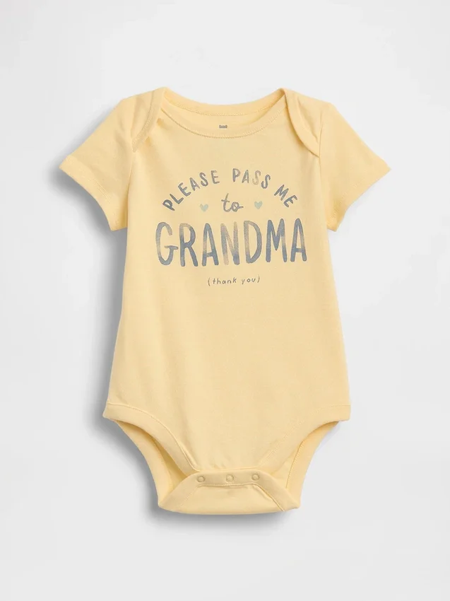 Body con stampa in cotone biologico "Baby First Favorites"