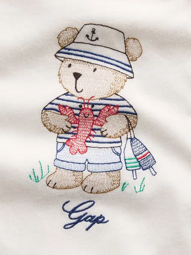 Body con stampa in cotone biologico "Baby First Favorites"