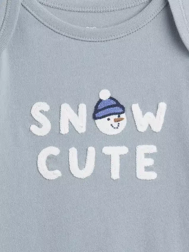Body con stampa in cotone biologico "Baby First Favorites"