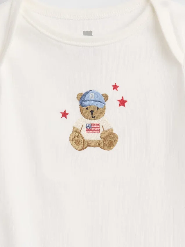 Body con stampa in cotone biologico "Baby First Favorites"