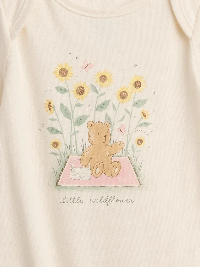 Body con stampa in cotone biologico "Baby First Favorites"
