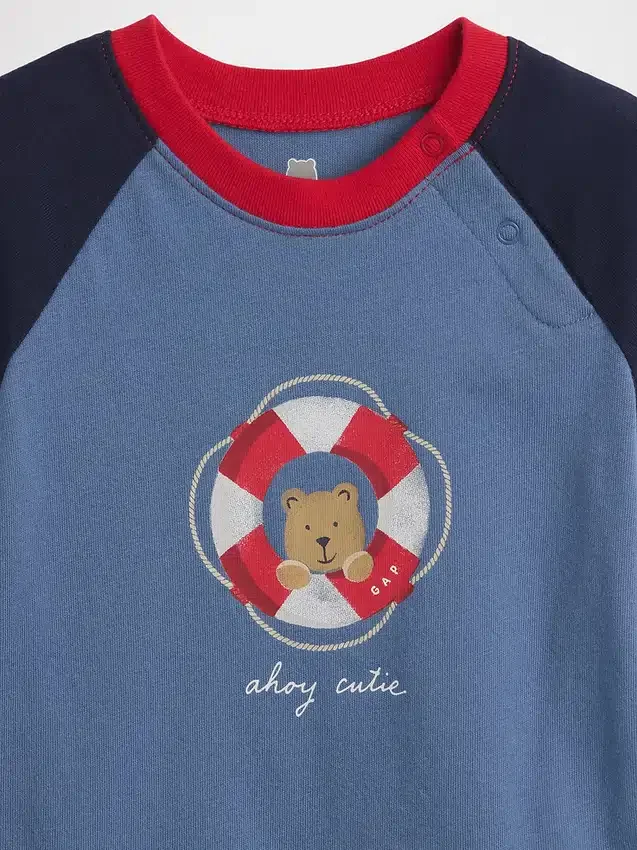 Body con stampa in cotone biologico "Baby First Favorites"