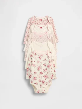 Body in cotone biologico “Baby First Favorite” (confezione da 5)