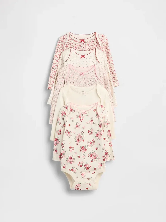 Body in cotone biologico “Baby First Favorite” (confezione da 5)