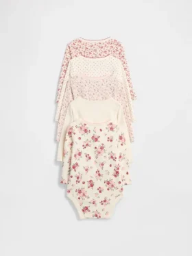 Body in cotone biologico “Baby First Favorite” (confezione da 5)
