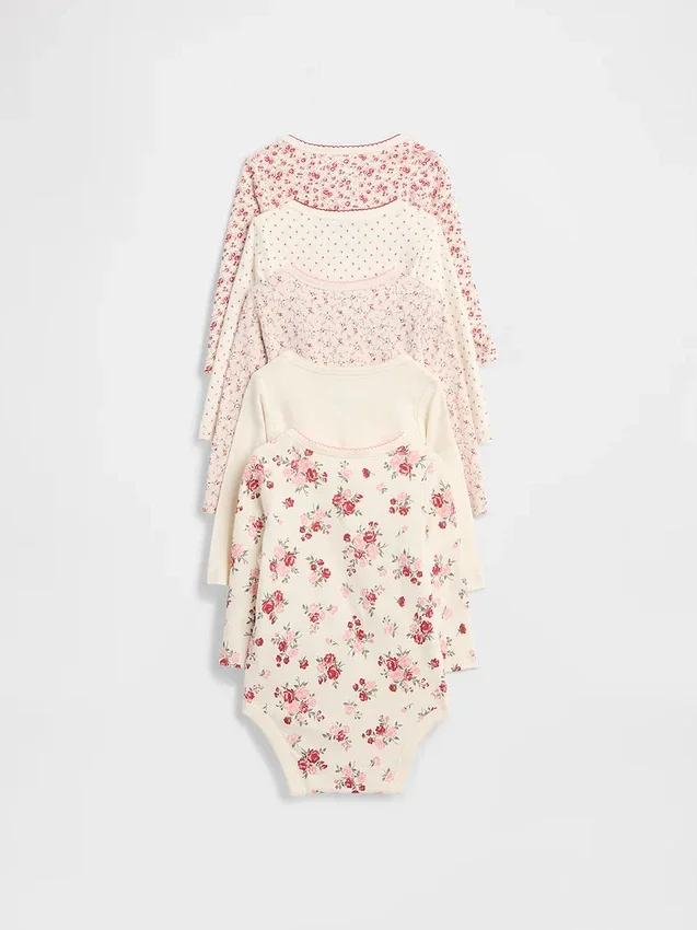 Body in cotone biologico “Baby First Favorite” (confezione da 5)