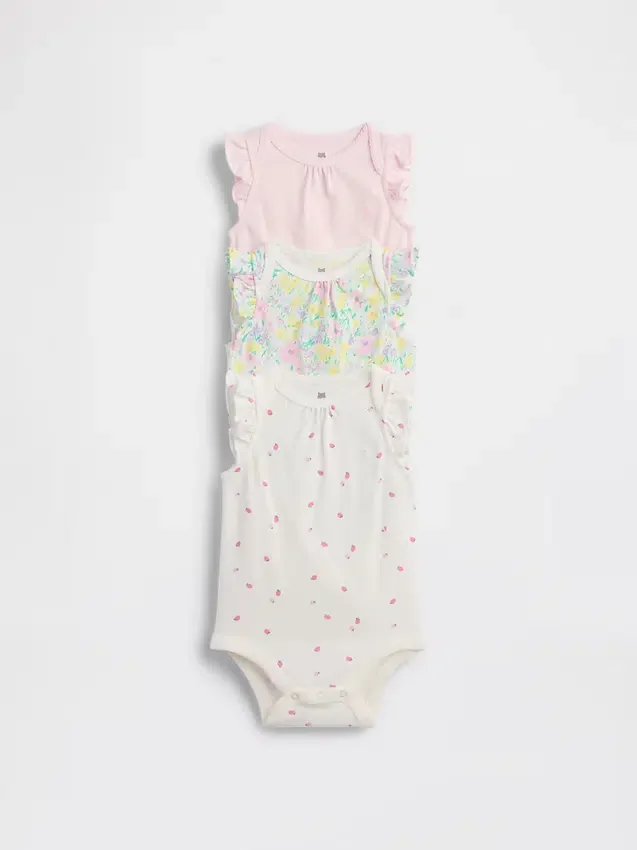 Body in cotone biologico Baby First Favorites (confezione da 3)