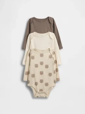 Body in cotone biologico Baby First Favorites (confezione da 3)