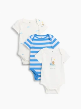 Body in cotone biologico Baby First Favorites (confezione da 3)