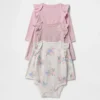 Body in cotone biologico Baby First Favorites (confezione da 3)