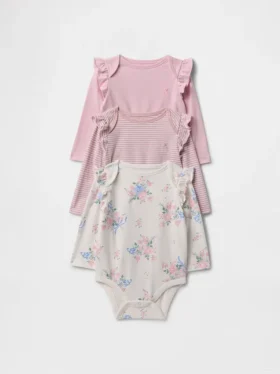 Body in cotone biologico Baby First Favorites (confezione da 3)