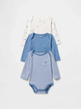 Body in cotone biologico Baby First Favorites (confezione da 3)