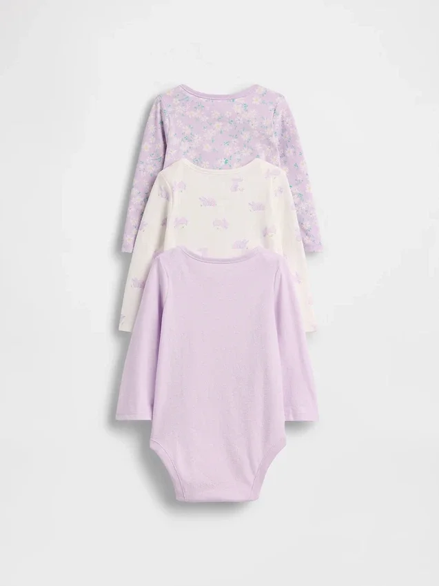 Body in cotone biologico Baby First Favorites (confezione da 3)