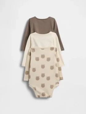 Body in cotone biologico Baby First Favorites (confezione da 3)