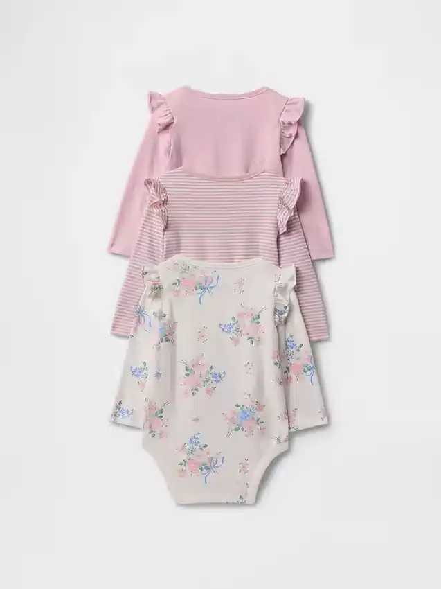 Body in cotone biologico Baby First Favorites (confezione da 3)