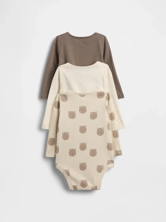 Body in cotone biologico Baby First Favorites (confezione da 3)