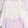 Body in cotone biologico Baby First Favorites (confezione da 3)