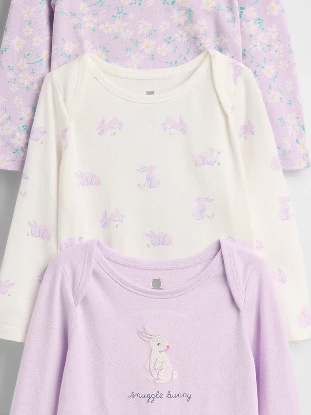 Body in cotone biologico Baby First Favorites (confezione da 3)