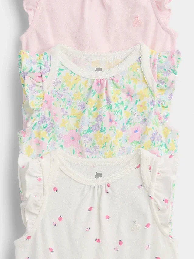 Body in cotone biologico Baby First Favorites (confezione da 3)