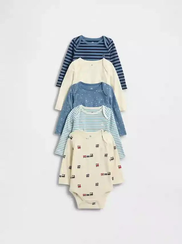Body in cotone biologico “Baby First Favorites” (confezione da 5)