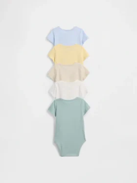 Body in cotone biologico “Baby First Favorites” (confezione da 5)